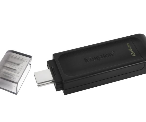 KINGSTON USB Stick Data Traveler DT70/64GB, USB 3.2 Type-C, Black