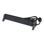 Legrand SurgeArrest 5 Outlets 1.5m Cable  Black/Grey Rotating