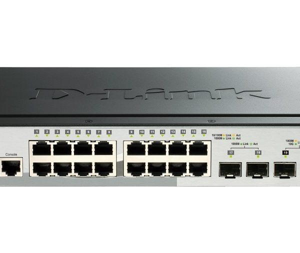 D-LINK Switch DGS-1510-20, 16-Port 10/100/1000 Mbps, 4-port SFP