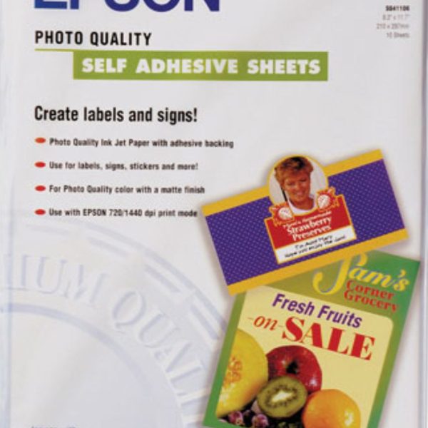 EPSON Paper Photo Quality Self Adhesive C13S041106