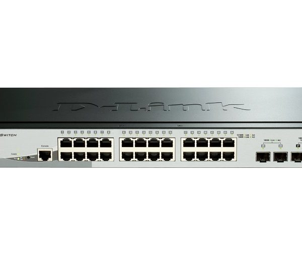 D-LINK Switch DGS-1510-28P, 24-Port 10/100/1000 Mbps POE, 4-port SFP