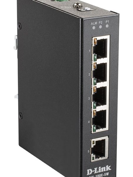 D-LINK DIS-100E-5W INDUSTRIAL 10/100 UNMANAGED SWITCH