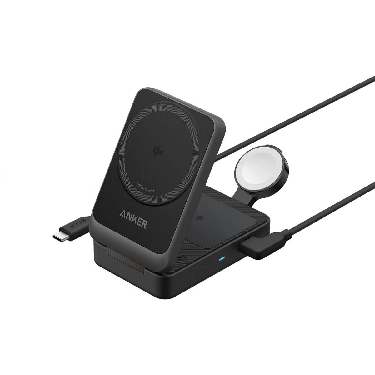ANKER MagGo 3-in-1 Charging Station Qi2 Certified 15W Black