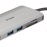D-LINK DUB-M810 8-IN-1 USB-C HUB HDMI,RJ45,CARD,PD
