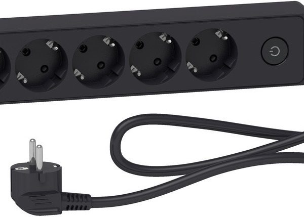 APC Socket ST945U1B, 5 Outlets ,USB Type, 1.5m Cable, Anthracite