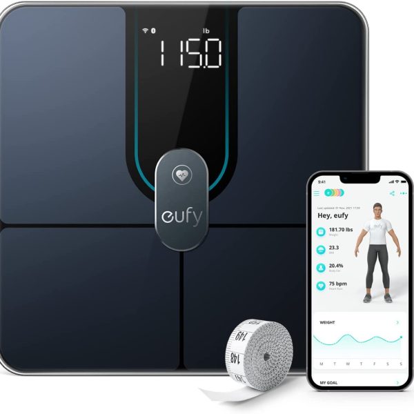 ANKER Eufy Smart Scale P2 PRO Wi-Fi Bluetooth Heart Rate Black