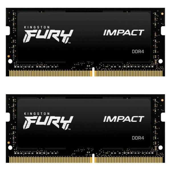 KINGSTON Memory KF432S20IBK2/64 ,FURY Impact DDR4 SODIMM, 3200MT/s,  KIT OF 2  2X32GB