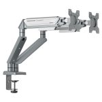 ANDA SEAT Monitor ARM / Stand A6D-2S  Silver White Dual, Weight Capacity (per Screen): 2-9kg