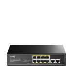 CUDY Switch GS1010P 8-Port Gigabit PoE+ with 2 Gigabit Uplink Ports