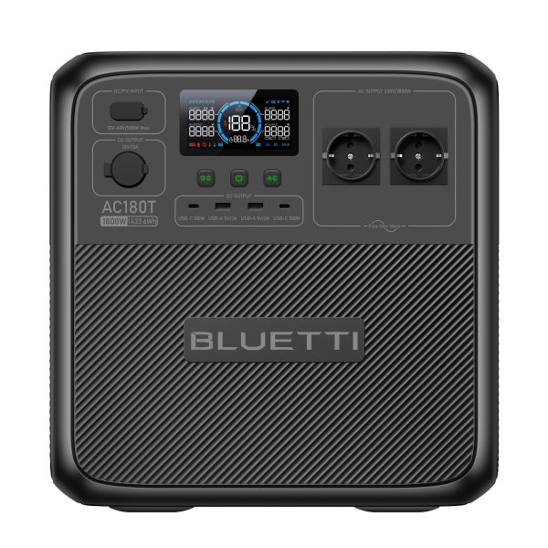 BLUETTI Power Station AC180T with Swappable Battery, 1800W AC Outlet 1433Wh