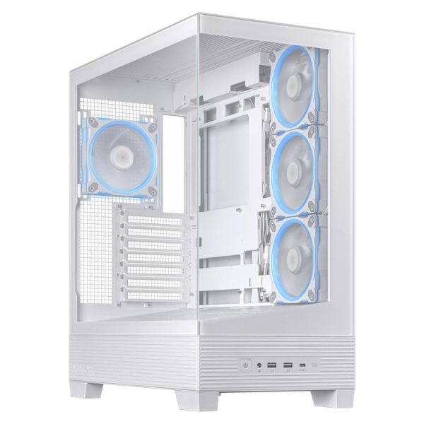 ASUS CASE A31 PLUS Middle ATX USB 3.2 White BTF motherboard compatible