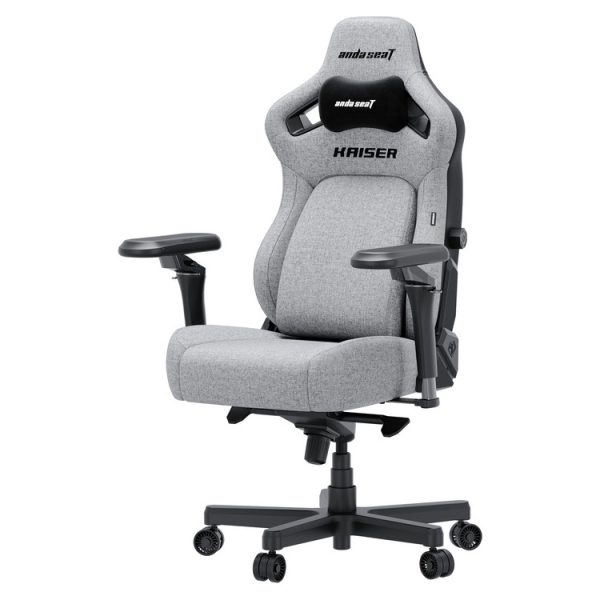 ANDA SEAT Gaming Chair KAISER-4 V2 XL Grey Fabric with 6D Armrest