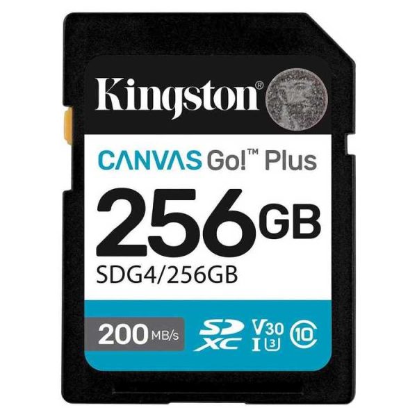 KINGSTON Memory Card SD Canvas Go! Plus SDG4/256GB Class 10
