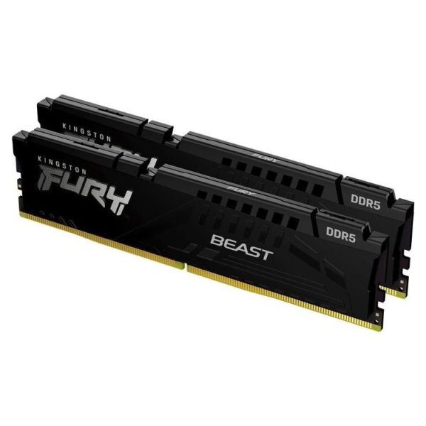 KINGSTON Memory KF564C32BBEK2-64 FURY Beast Black DDR5, 6000MT/s, 64GB KIT OF 2 EXPO