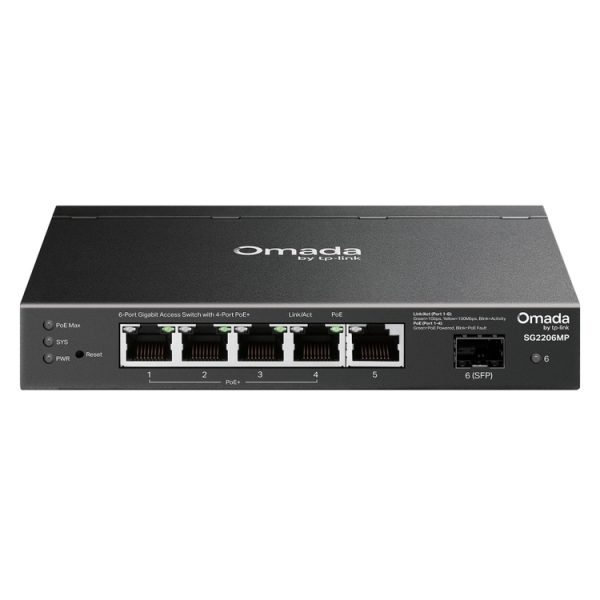 TP-LINK OMADA TL-SG2206MP 5-PORT POE SWITCH + SFP