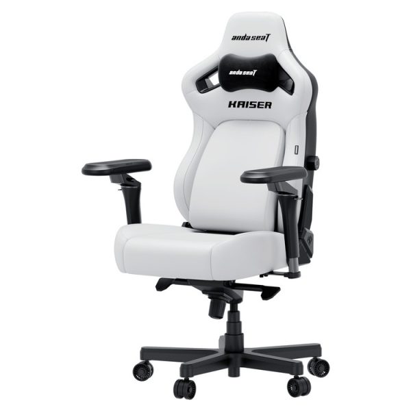 ANDA SEAT Gaming Chair KAISER-4 V2 XL White with 6D Armrest