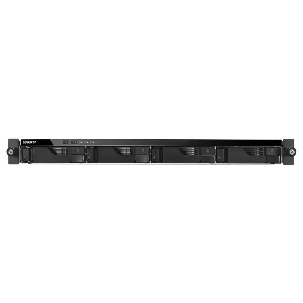 ASUSTOR NAS LOCKERSTOR 4 RS AS6504RS RACK 1U 4-BAY 3,5''/Intel Atom C3538 Quad-Core/8GB DDR5/2x  2.5GbE, 2x1GbE Port