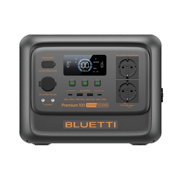 BLUETTI Premium 100 V2  Portable Power Station, 1800W AC Outlet 1024Wh