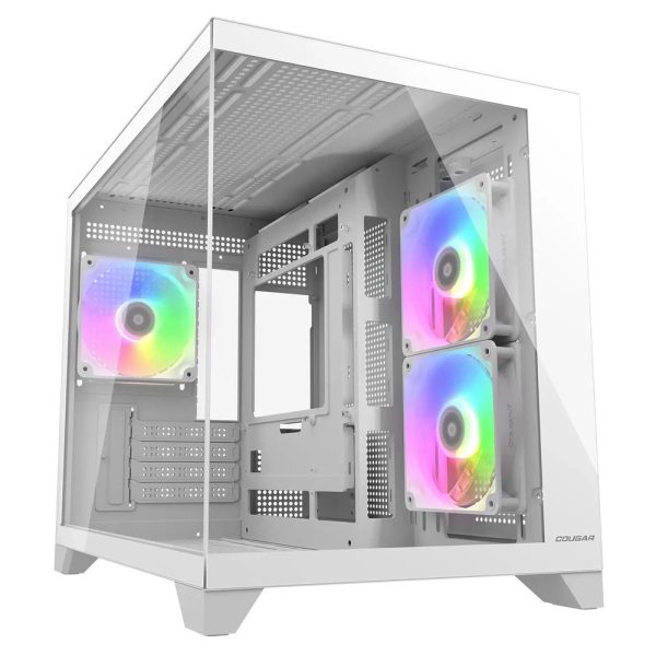 CC-COUGAR Case FV150 Mini RGB, Micro ATX White